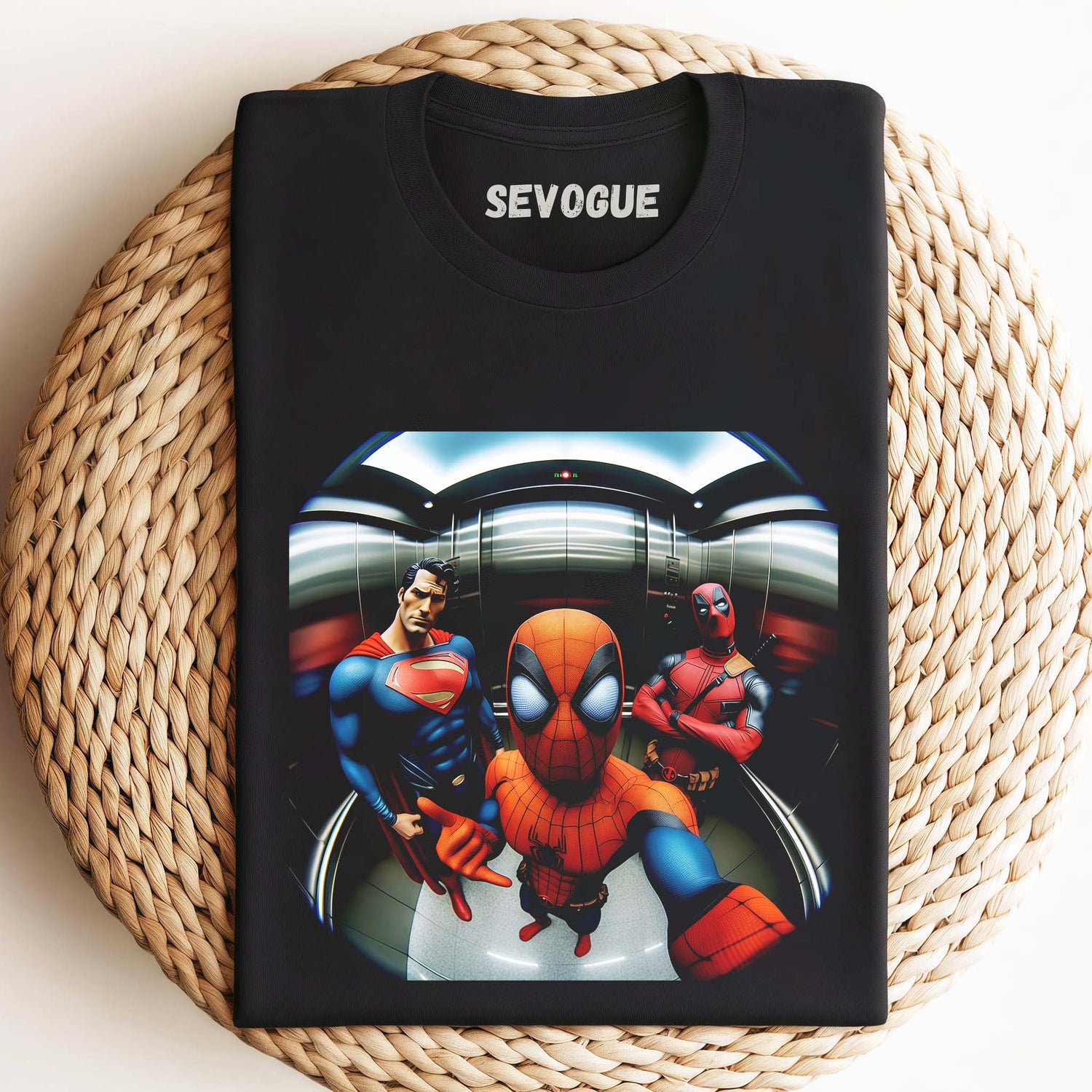 Deadpool & Spiderman & Superman Unisex Tee, Sweatshirt & Hoodie
