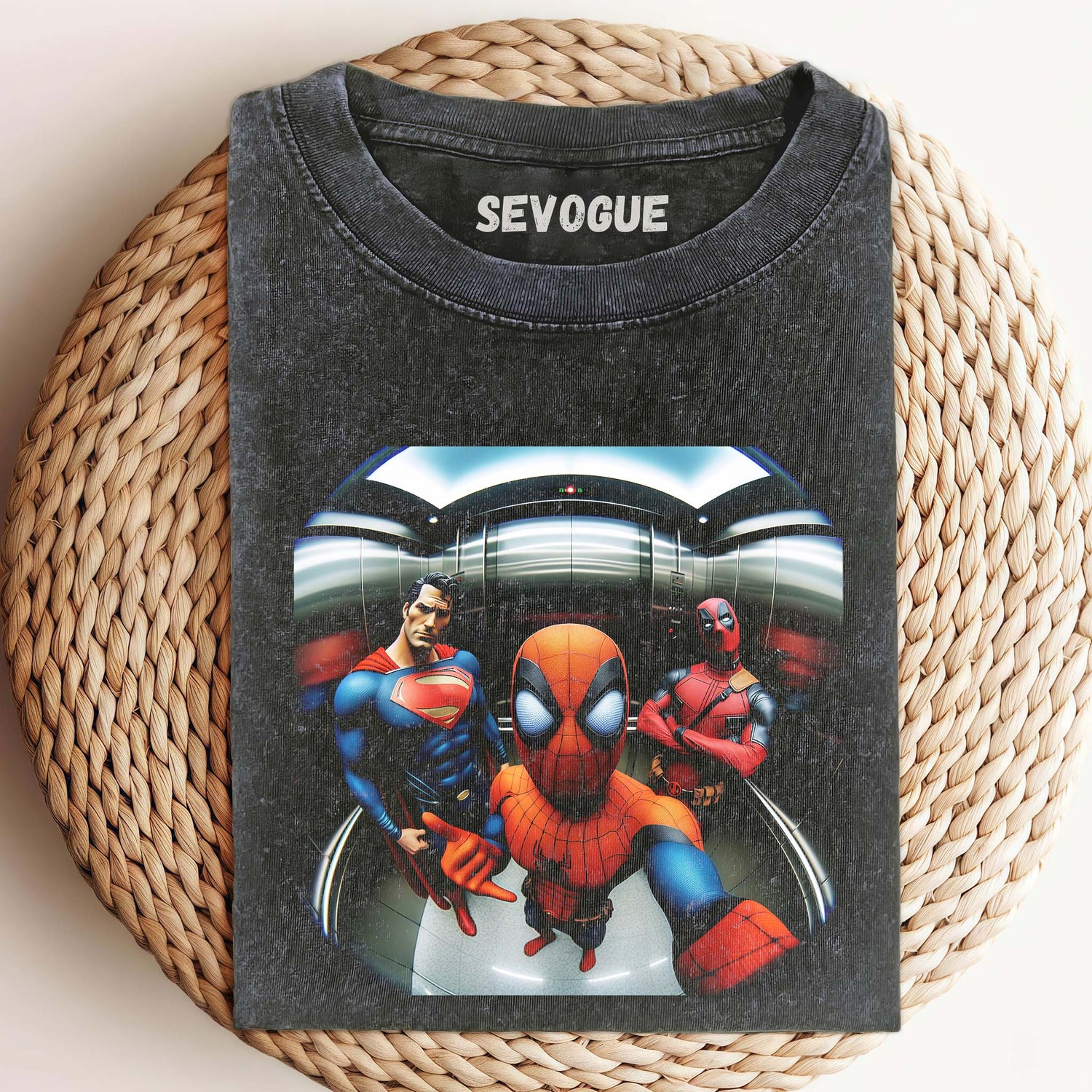 Deadpool & Spiderman & Superman Unisex Tee, Sweatshirt & Hoodie