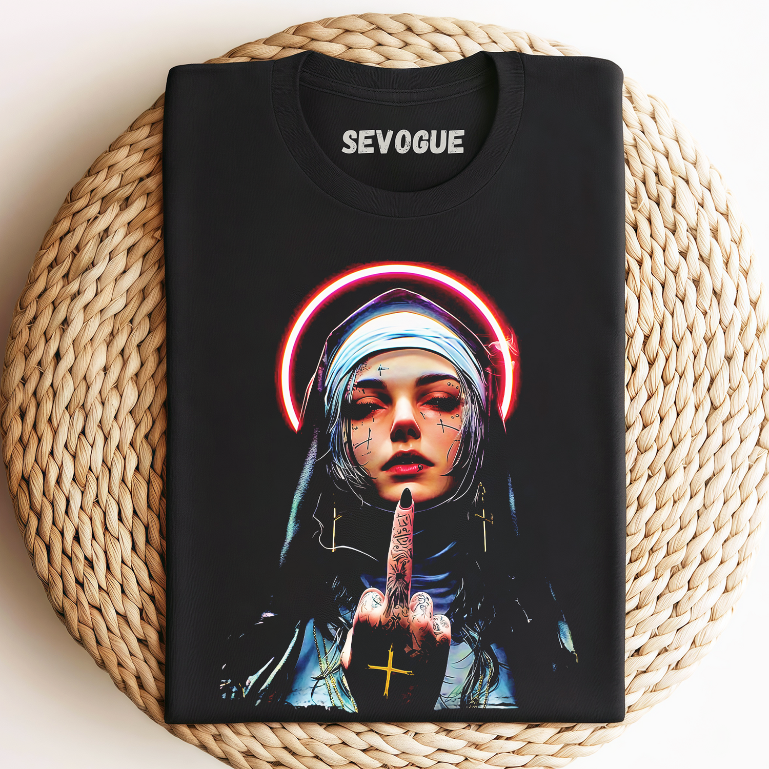 Defiant Faith The Rebellious Nun Unisex Tee, Sweatshirt & Hoodie