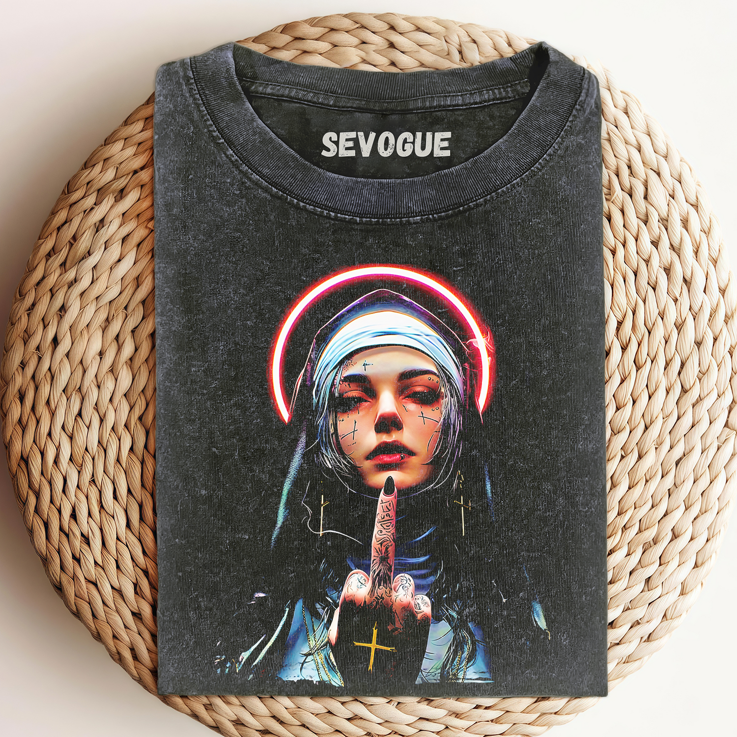 Defiant Faith The Rebellious Nun Unisex Tee, Sweatshirt & Hoodie