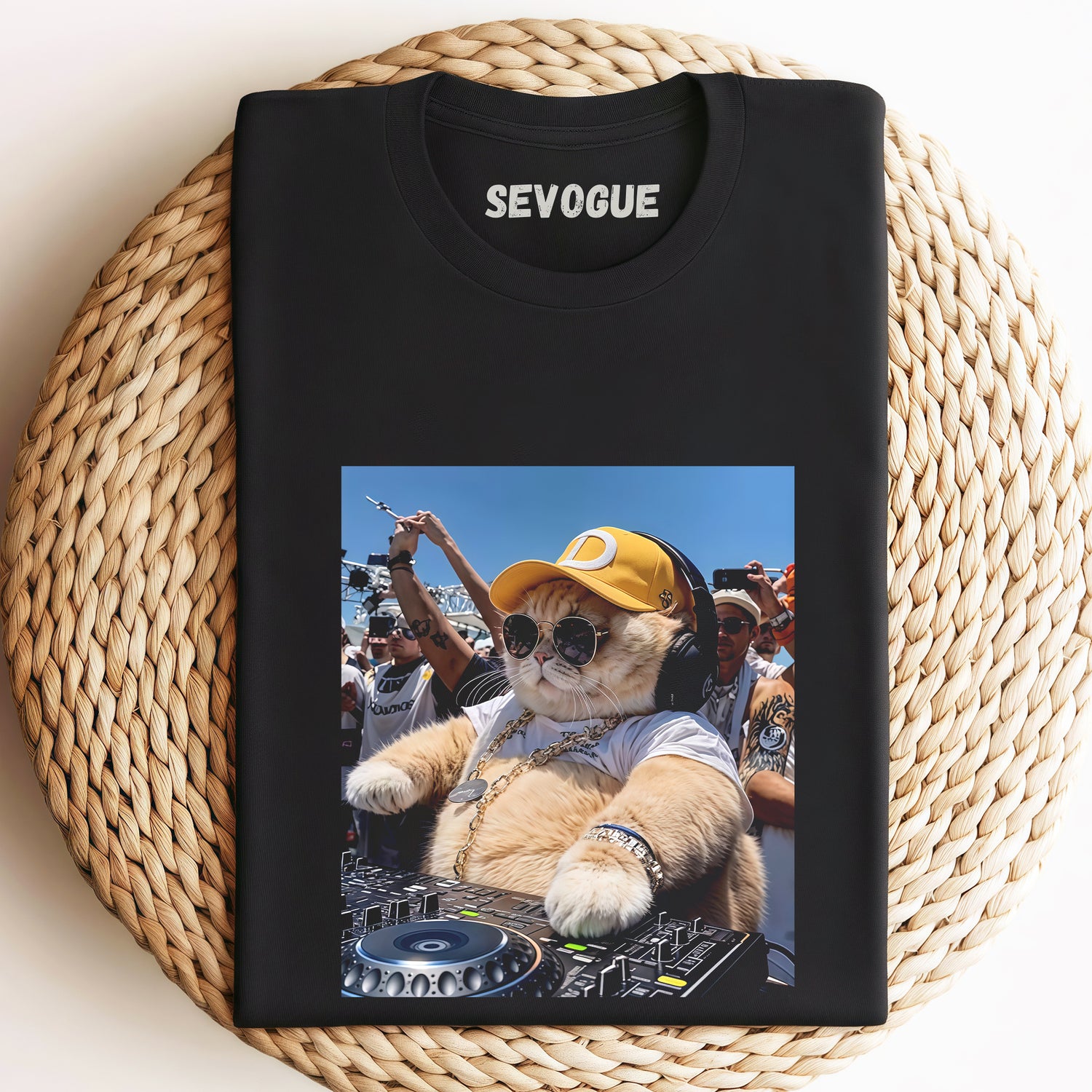 Dj Cat Unisex Tee, Sweatshirt & Hoodi