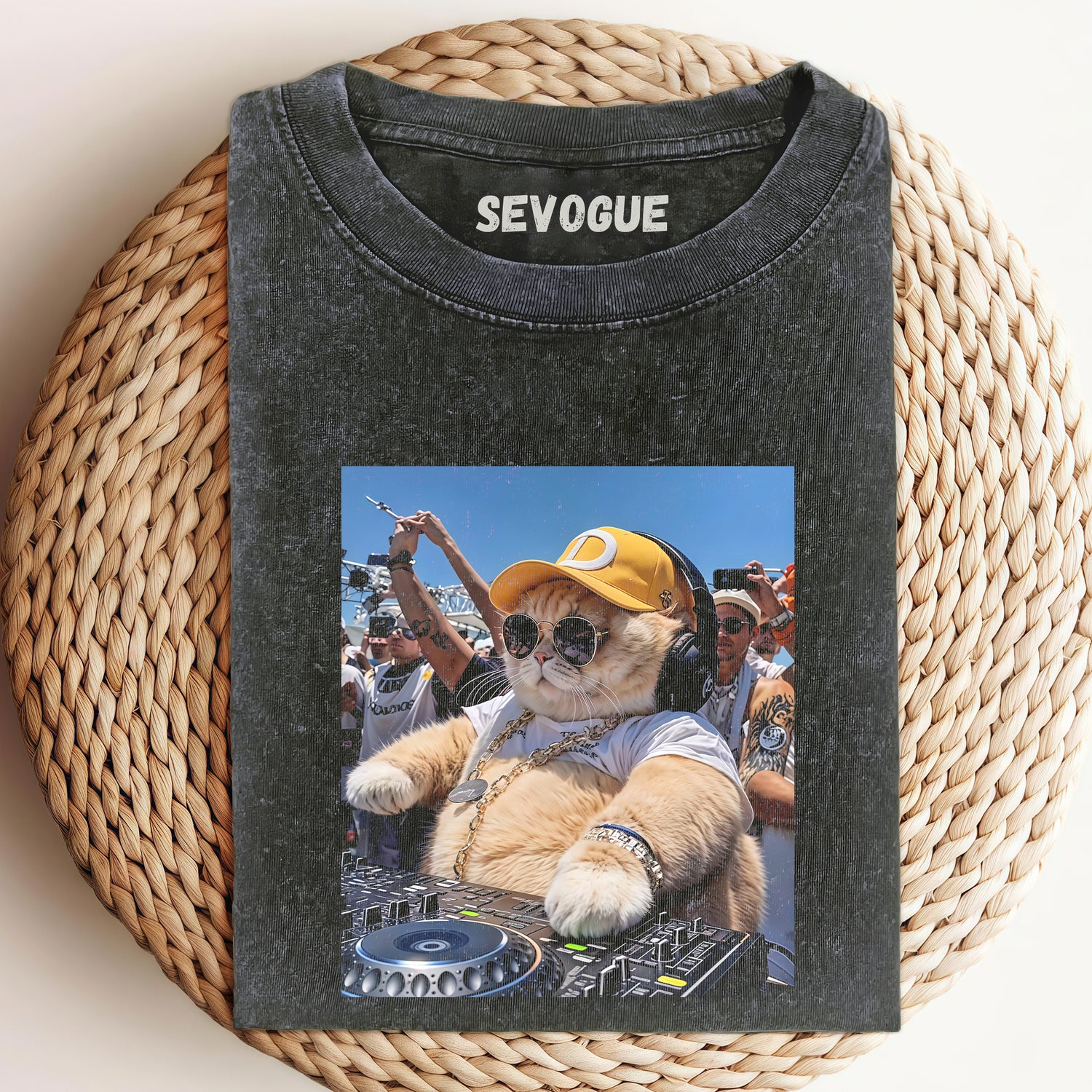 Dj Cat Unisex Tee, Sweatshirt & Hoodi