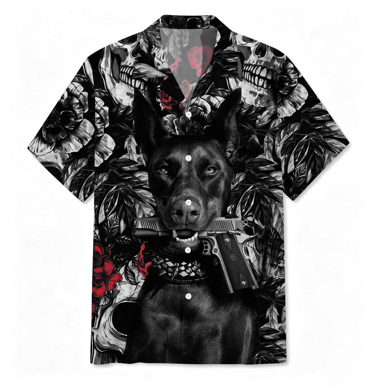 Doberman Art Hawaiian Shirt