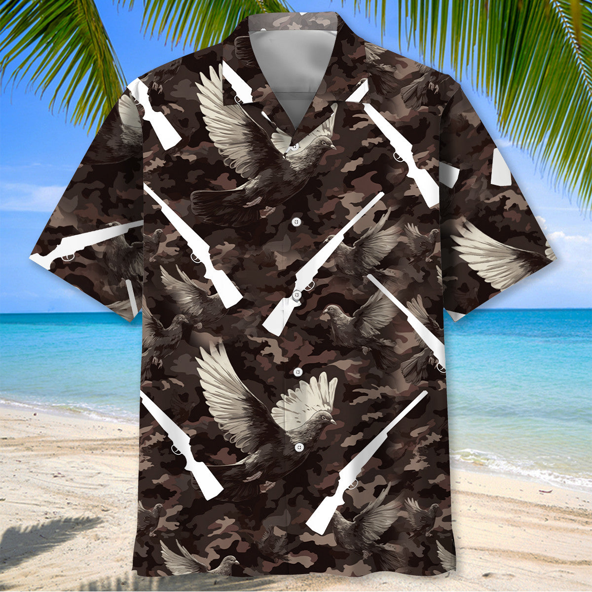Dove Hunting Camouflage Hawaiian Shirt