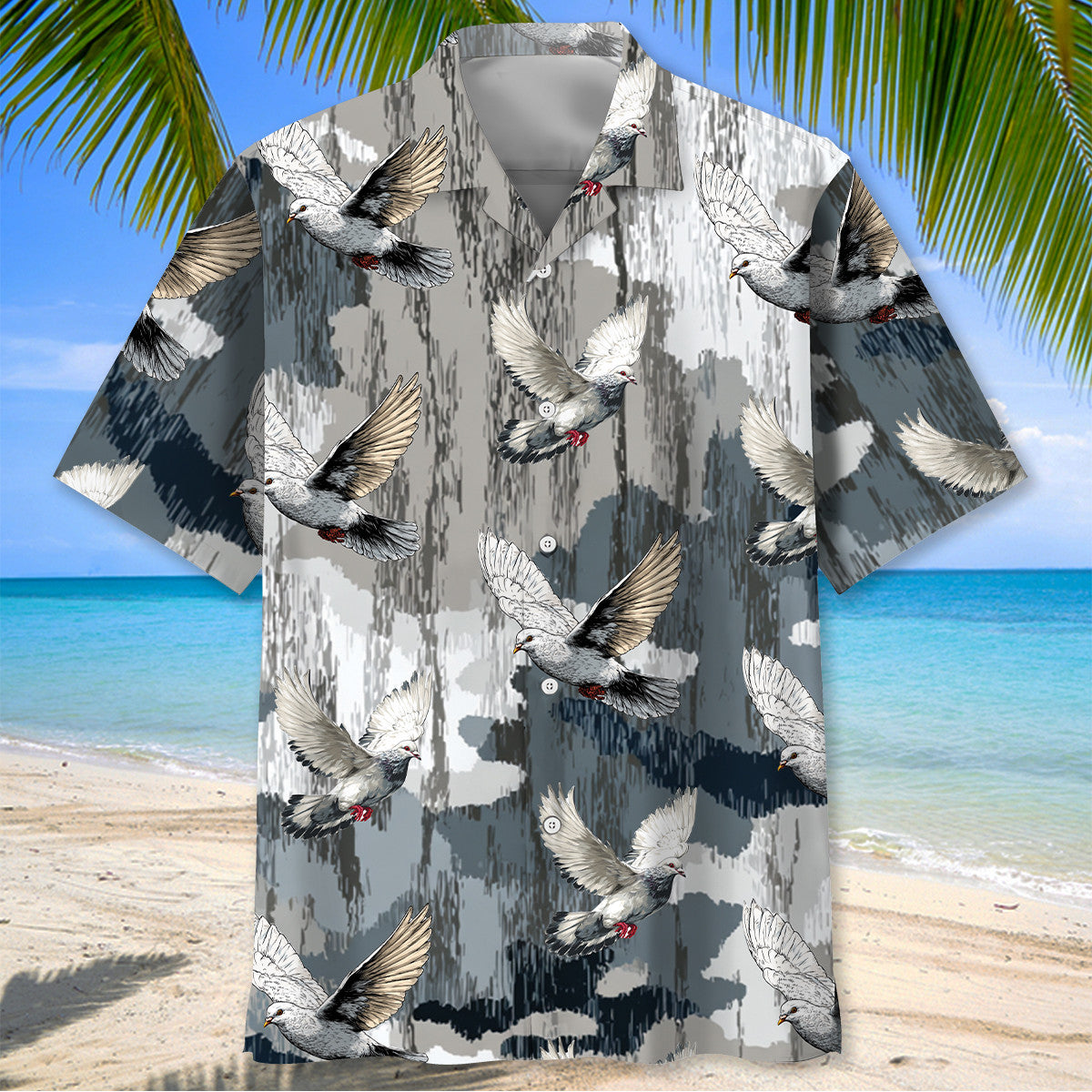 Dove Hunting Camouflage Hawaiian Shirt