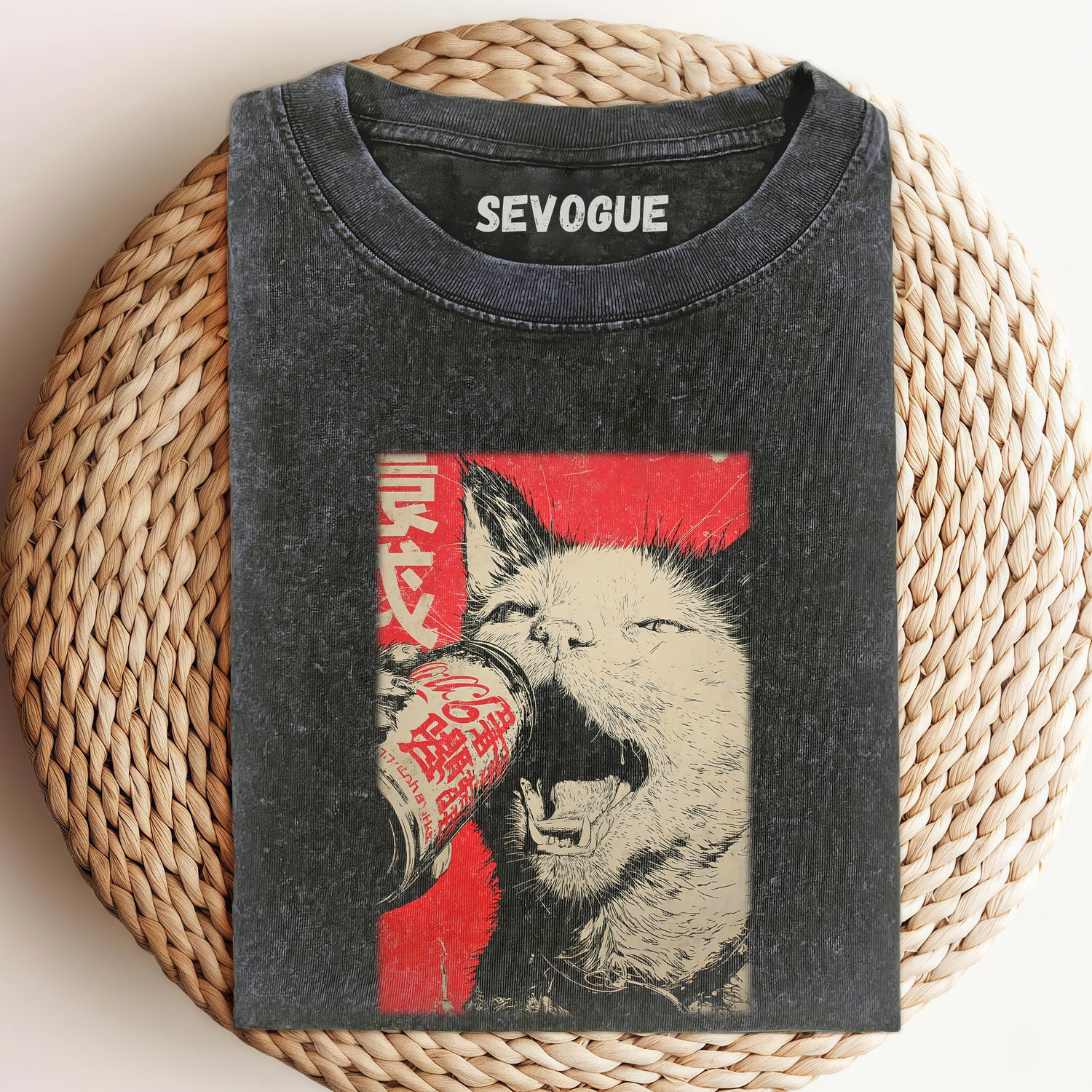 Drinking Cat Unisex Tee, Sweatshirt & Hoodi