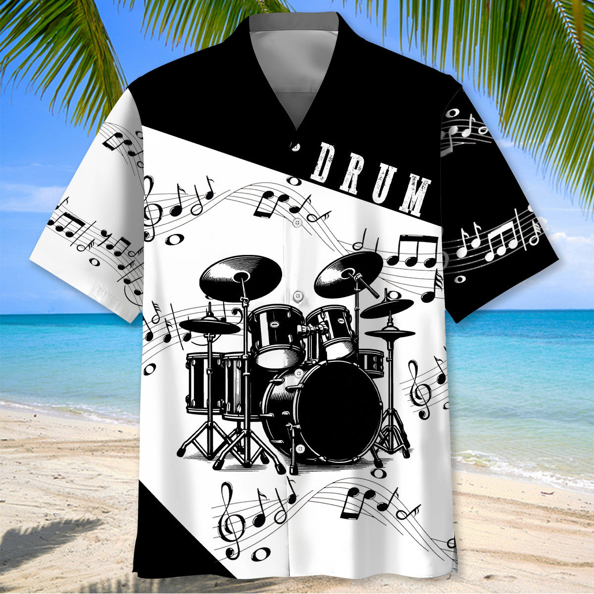 Drum Theme Music Hawaiian Shirt