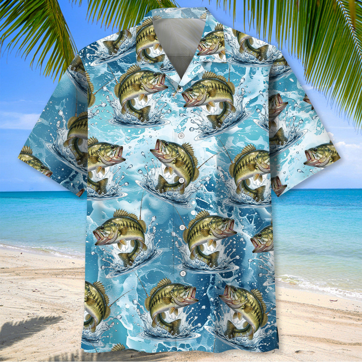 Dynamic Bass Fishing Hawaiian Shirt