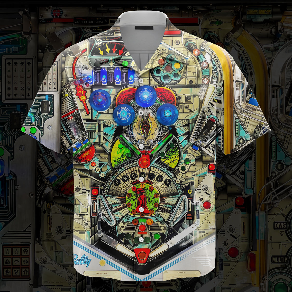 Embryon Pinball Machine Unisex Hawaiian Shirt