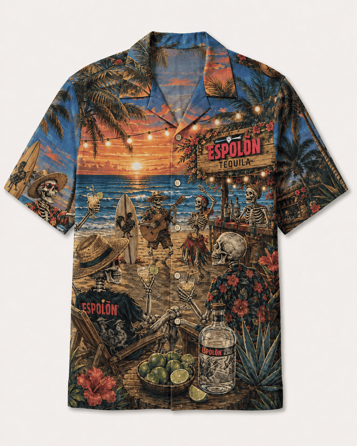 Espolòn Beach Fiesta Hawaiian Shirt