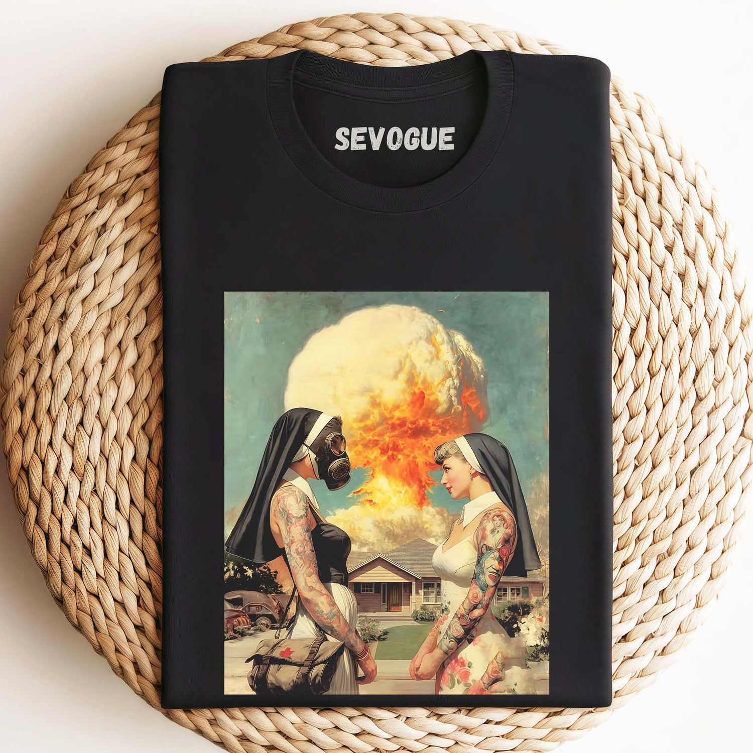 Exploding Nun Unisex Tee, Sweatshirt & Hoodie