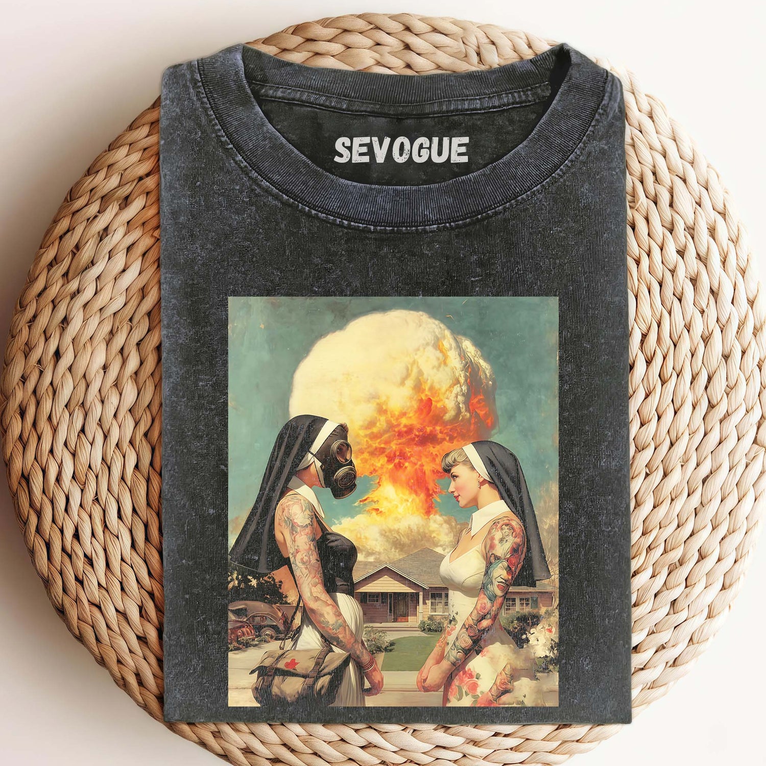 Exploding Nun Unisex Tee, Sweatshirt & Hoodie