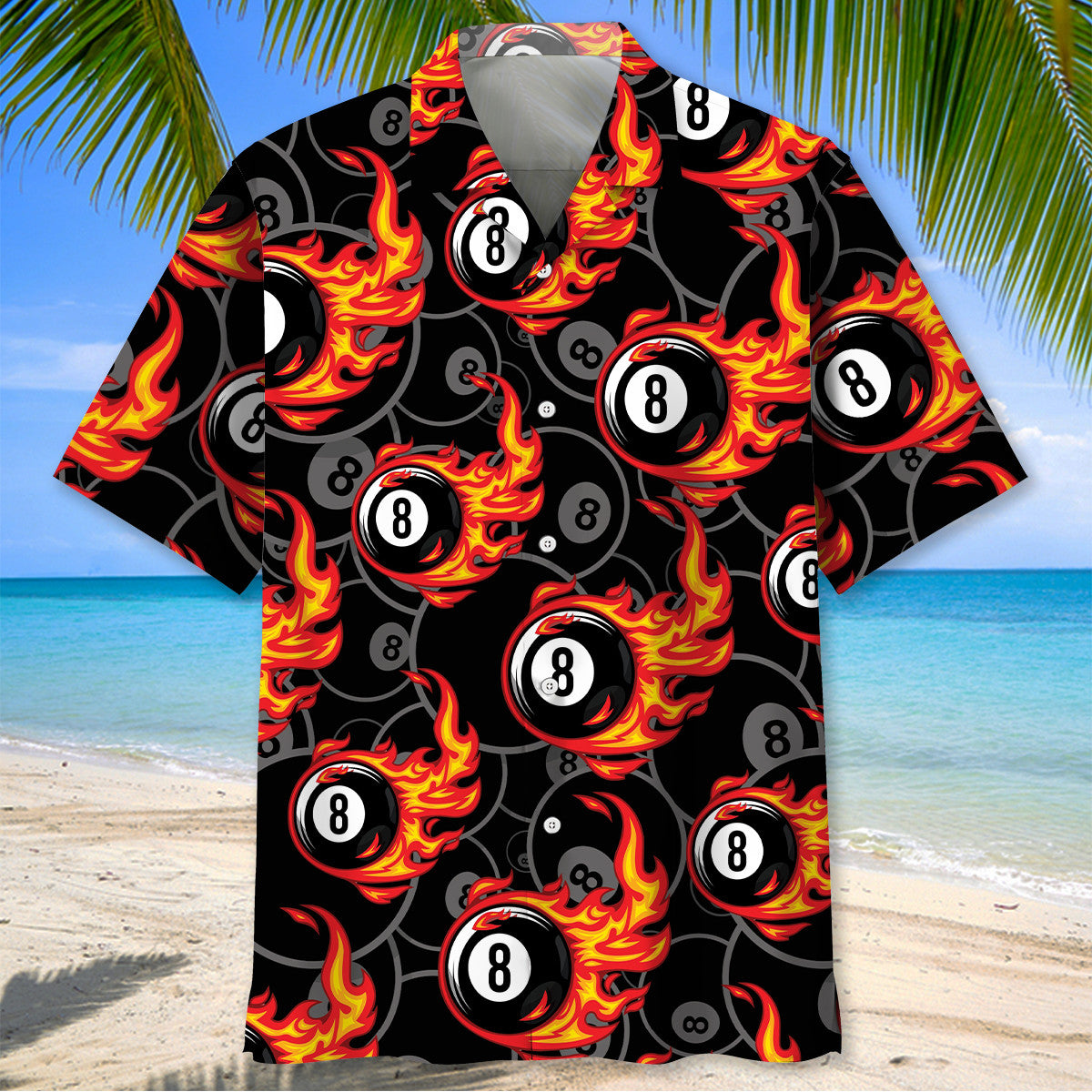 Fire Billiard Hawaiian Shirt