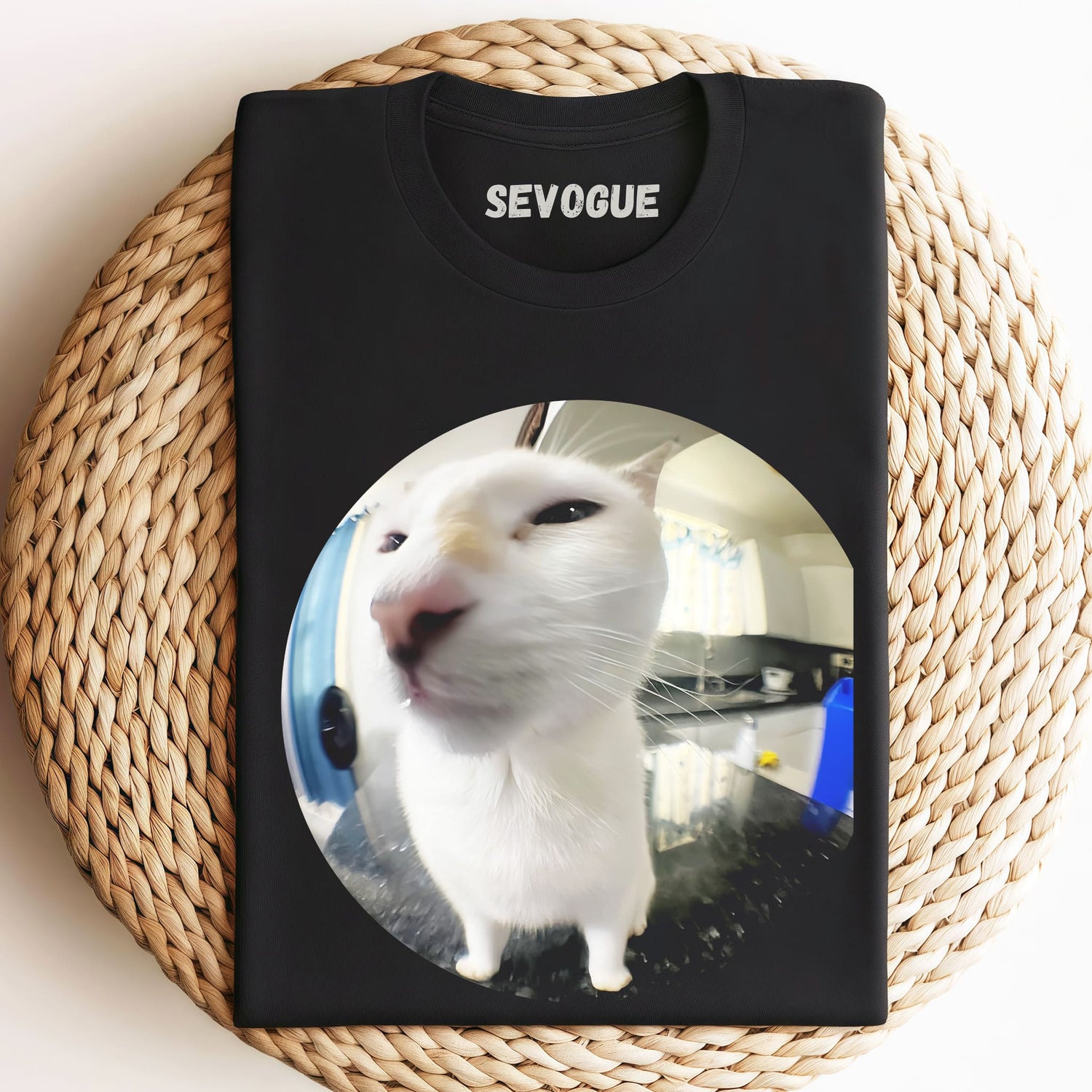 Fisheye Lens Kitten Unisex Tee, Sweatshirt & Hoodie