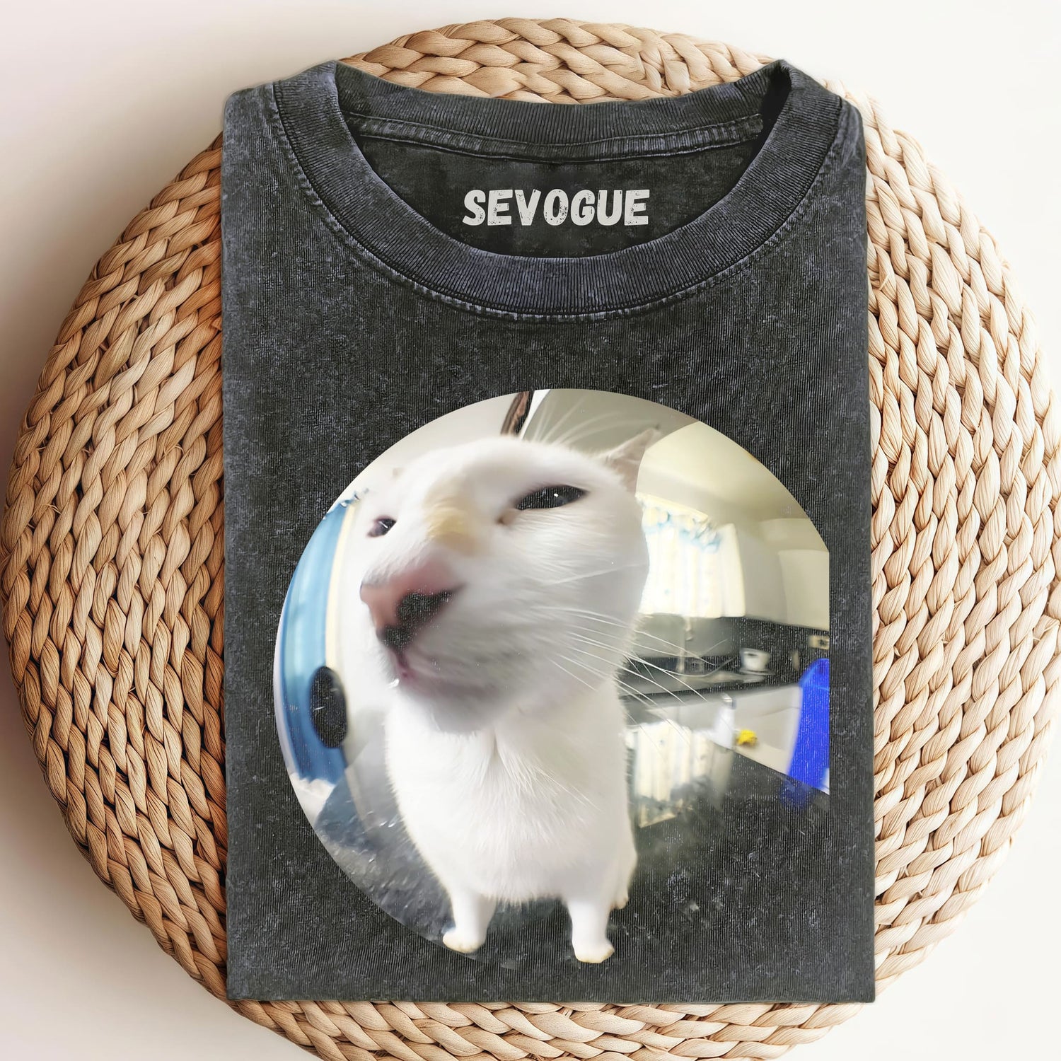 Fisheye Lens Kitten Unisex Tee, Sweatshirt & Hoodie