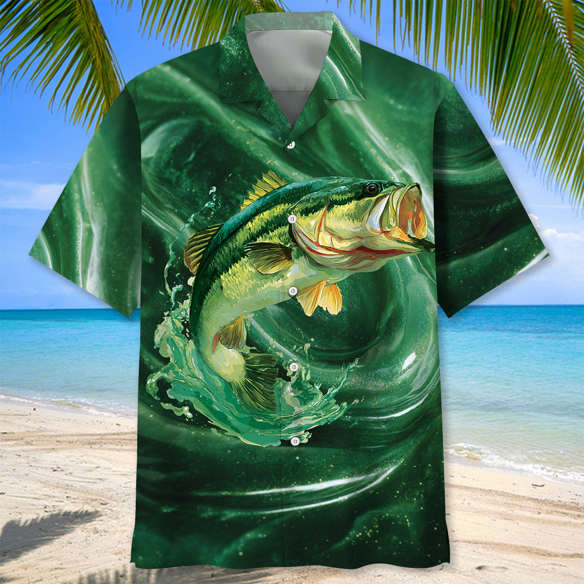 Fishing Bass Fish Hawaiian Shirt