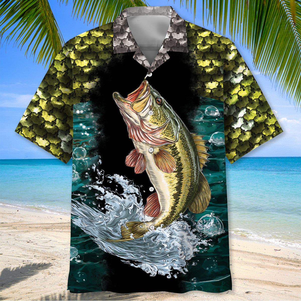 Fishing Largemouth Bass Fish Hawaiian Shirt