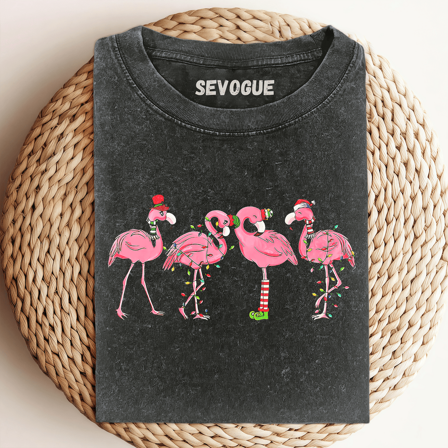 Flamingo Christmas Unisex Tee, Sweatshirt & Hoodie