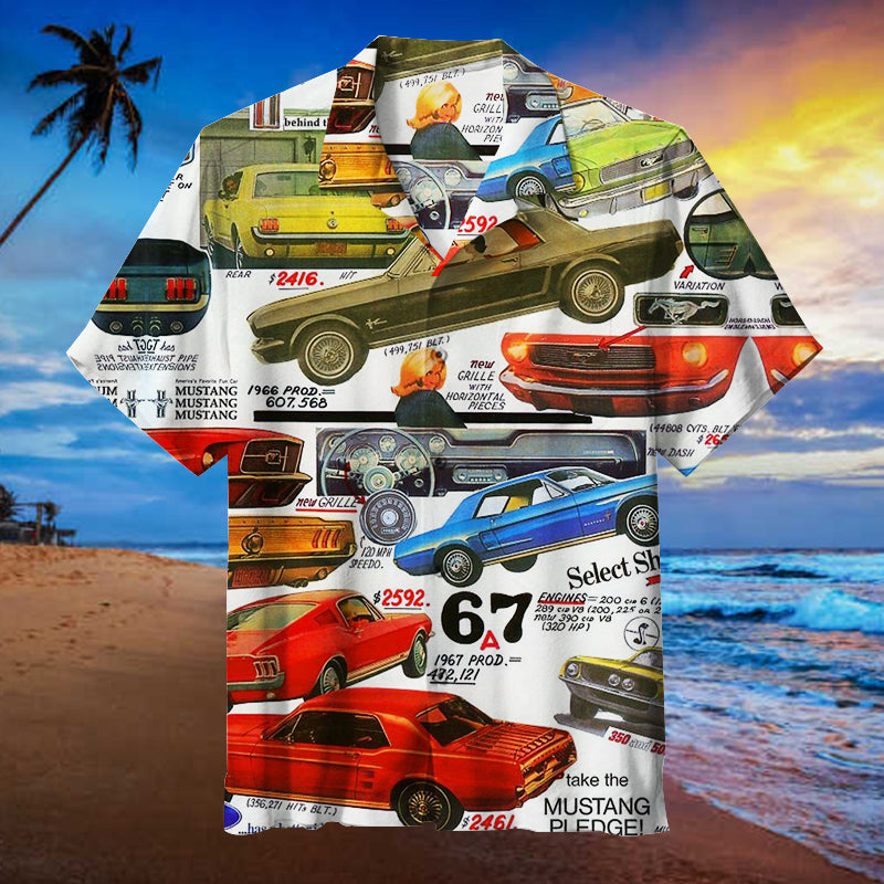 Ford Mustang Hawaiian Shirt