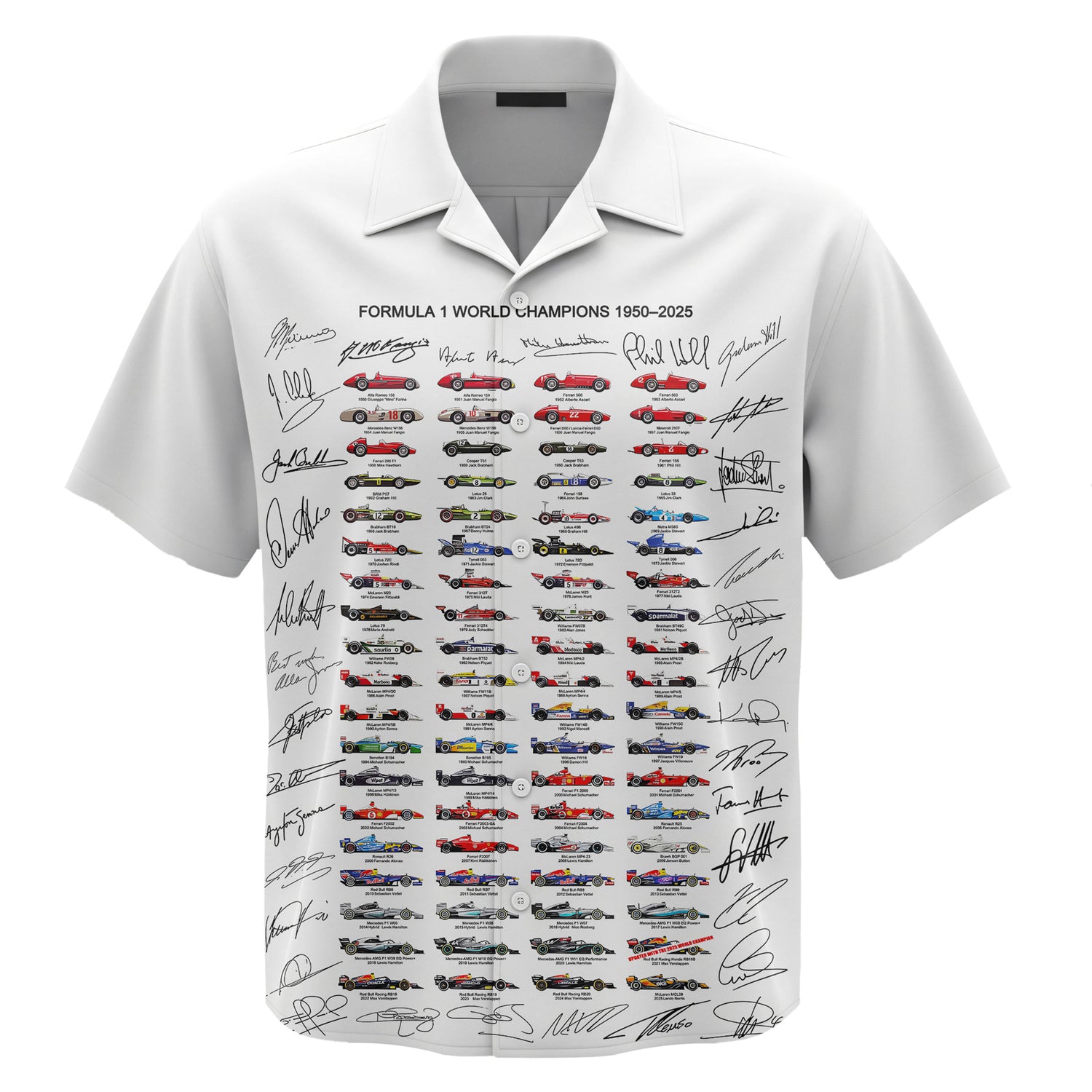 Formula One All World Drivers Champions | Hawaiian Shirt