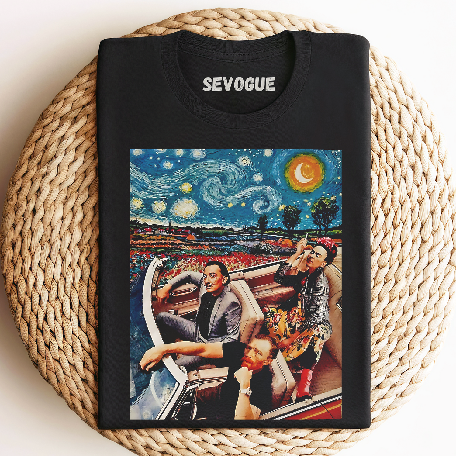 Frida Kahlo, Salvador Dali And Vincent Van Gogh' Unisex Tee, Sweatshirt & Hoodie
