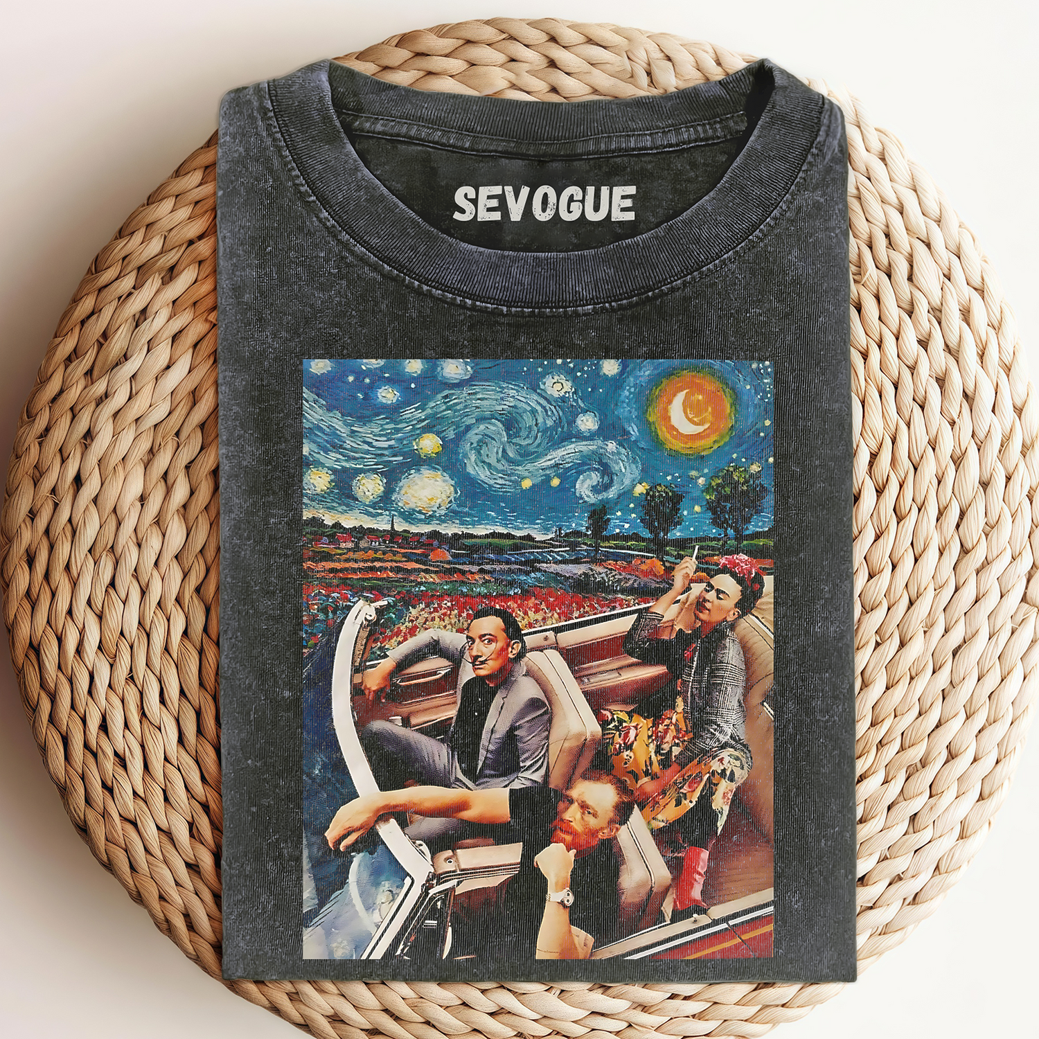 Frida Kahlo, Salvador Dali And Vincent Van Gogh' Unisex Tee, Sweatshirt & Hoodie