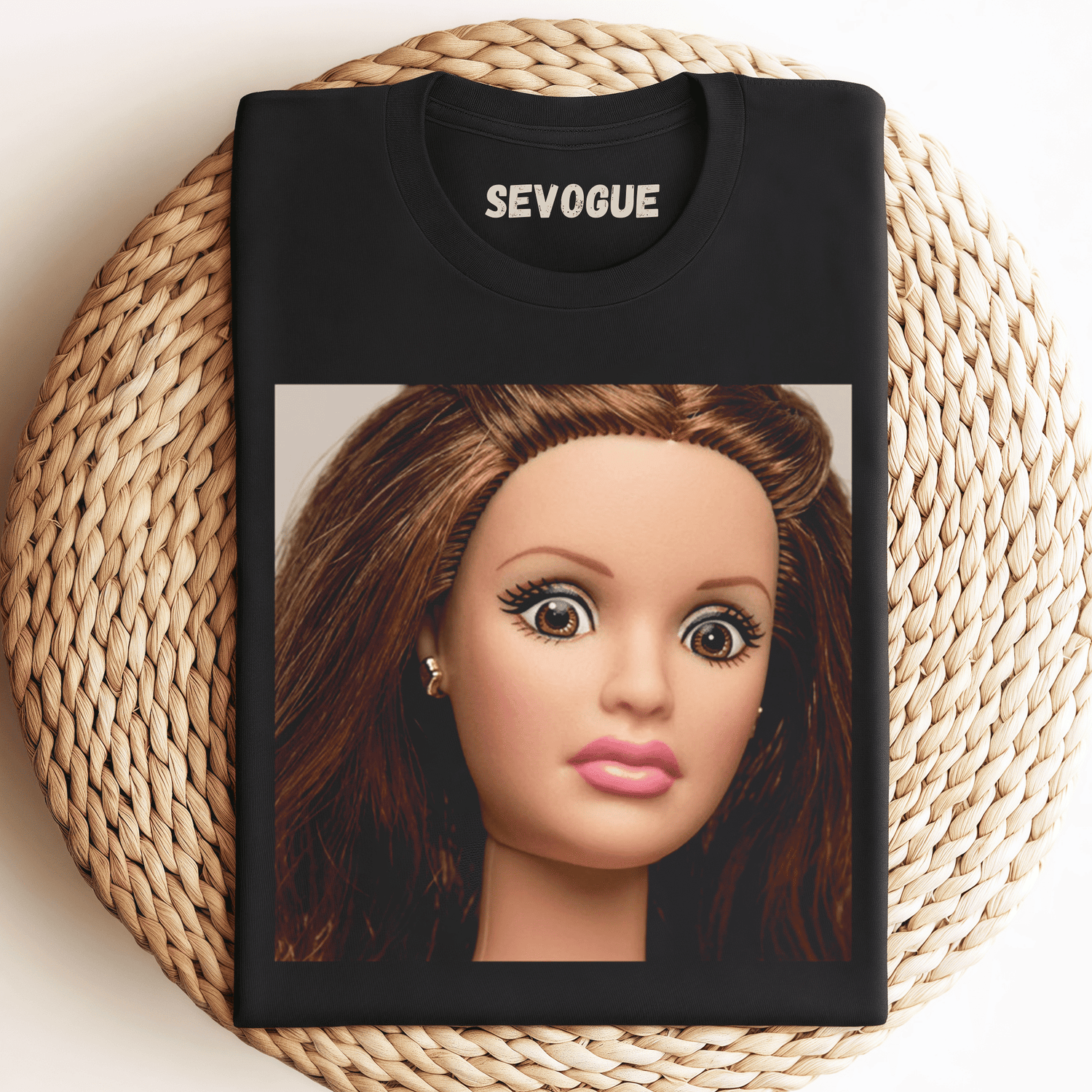 Funny Doll Face Meme Unisex Tee, Tank Top, Layered LS, Sweatshirt & Hoodie