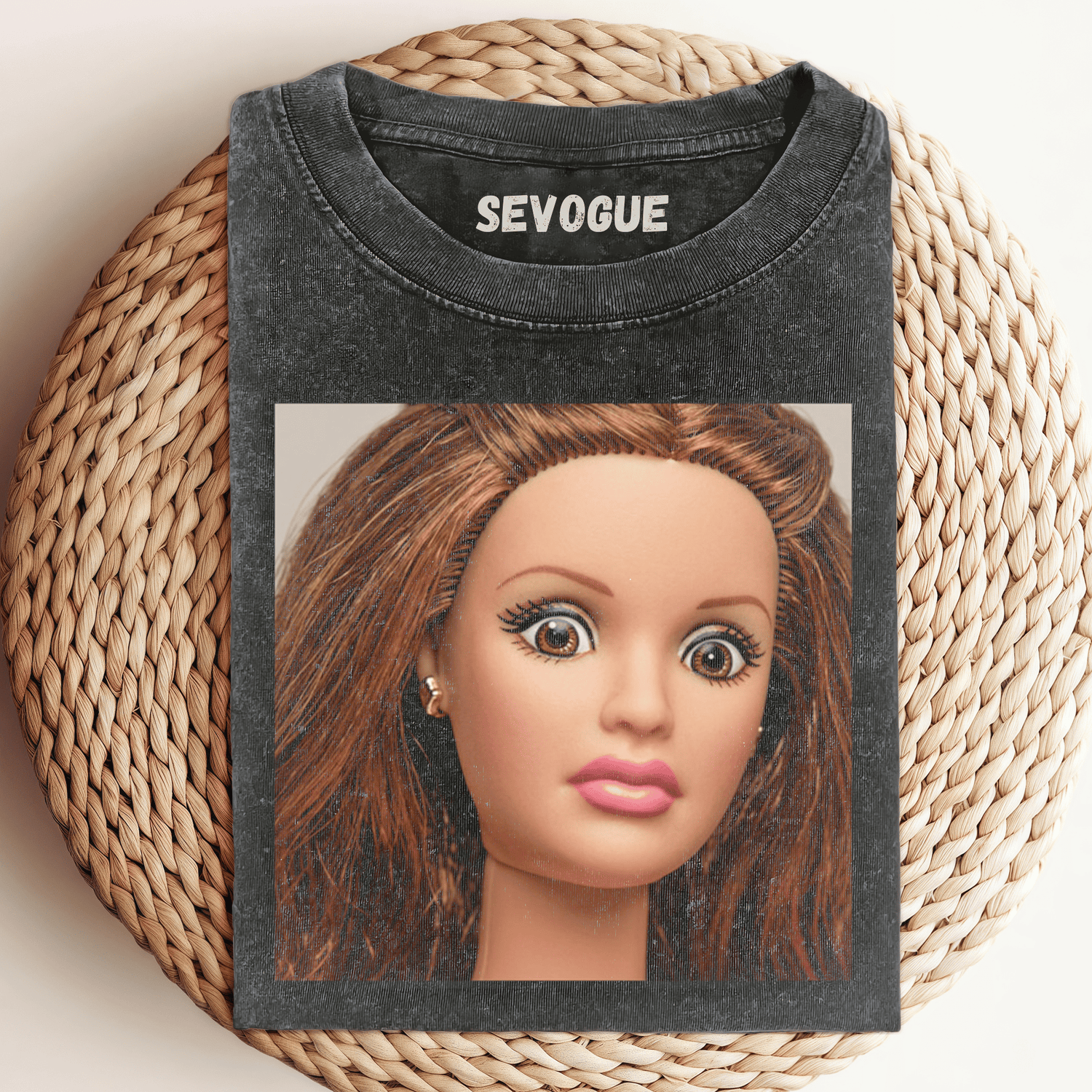 Funny Doll Face Meme Unisex Tee, Tank Top, Layered LS, Sweatshirt & Hoodie