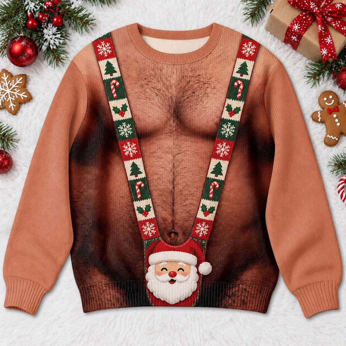 Funny Hairy Chest Ugly Sweatshirt