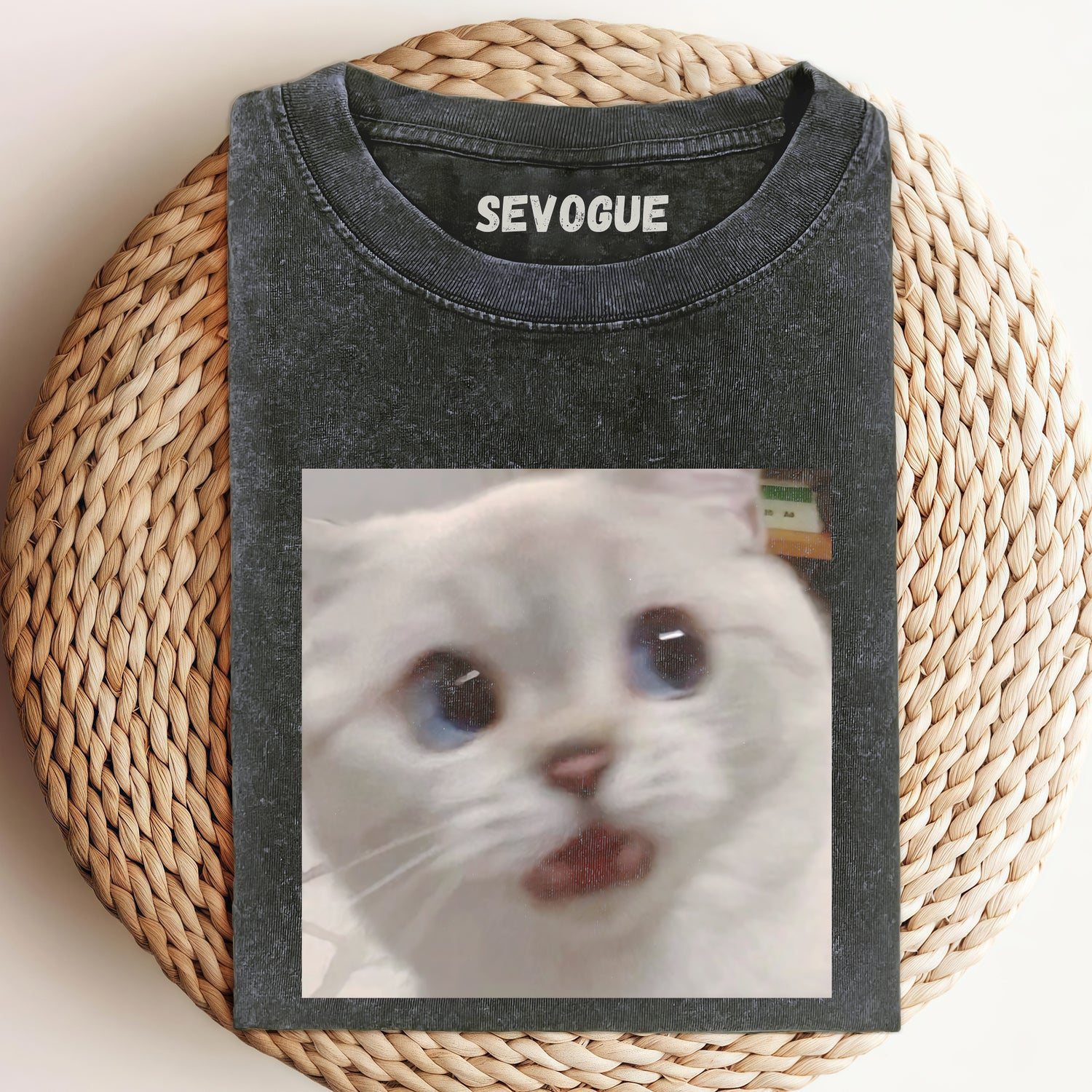 Funny Shock Cat Unisex Tee, Sweatshirt & Hoodi