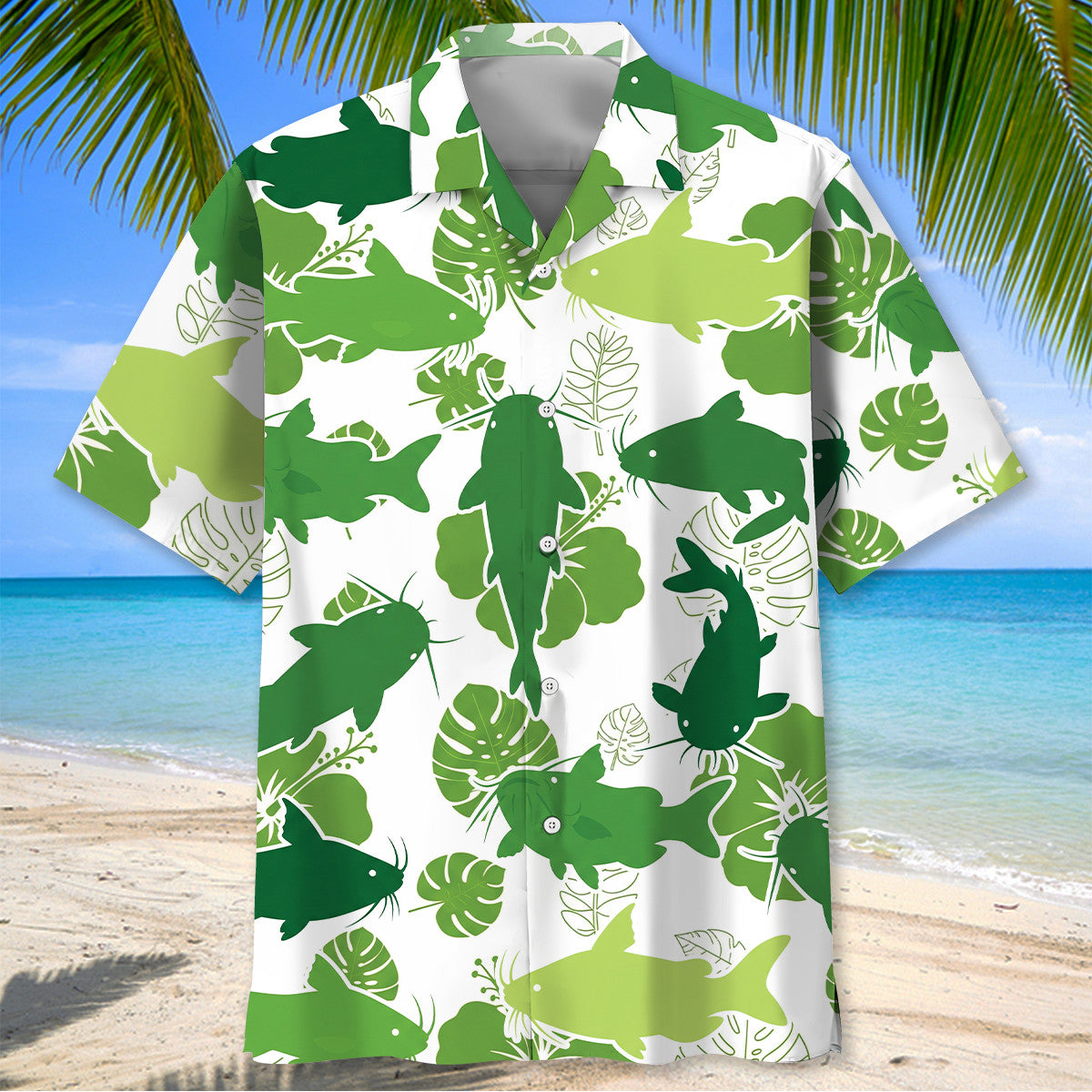 Funny Catfish Tropical Hawaiian Shirt