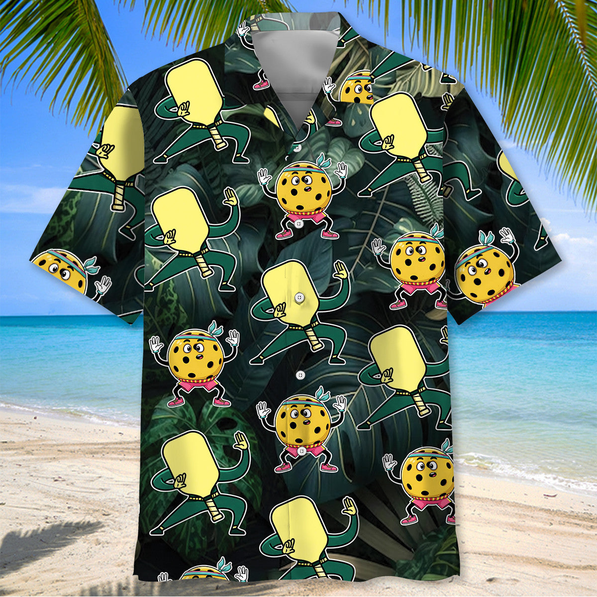 Funny Dancing Pickleball Hawaiian Shirt