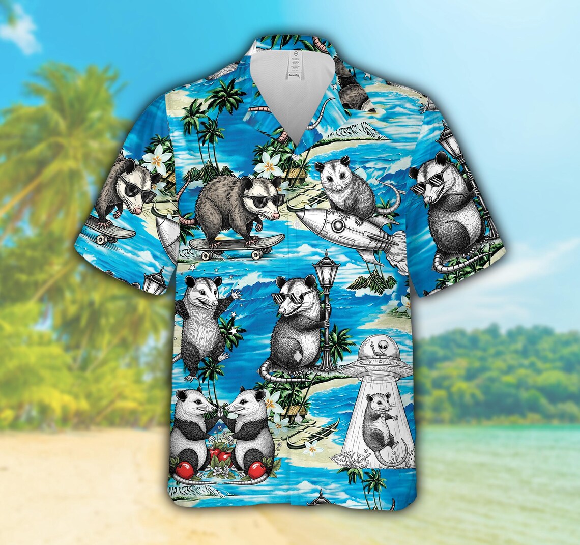 Funny Possum Hawaiian Shirt