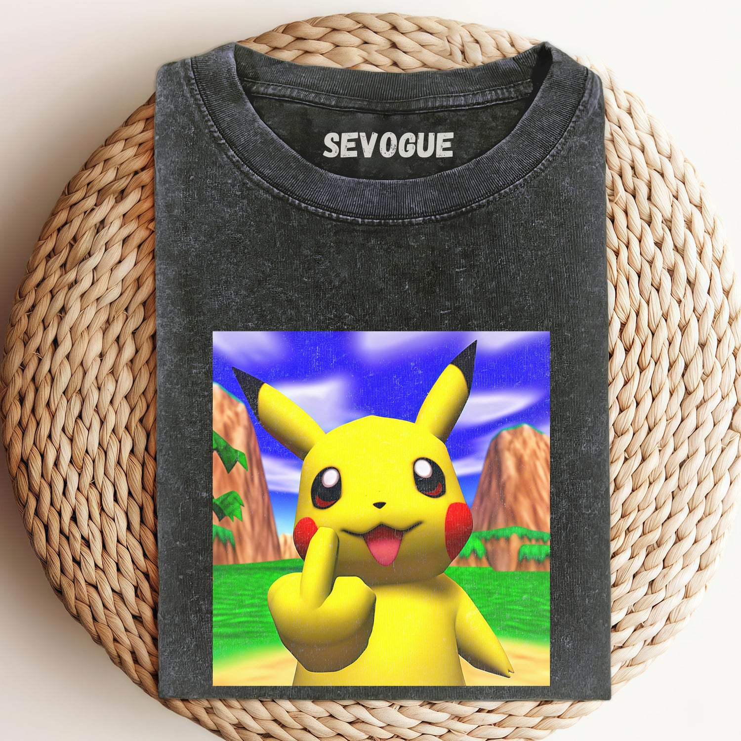 Game Character Holding Middle Finger V1 Unisex Tee, Sweatshirt & Hoodi