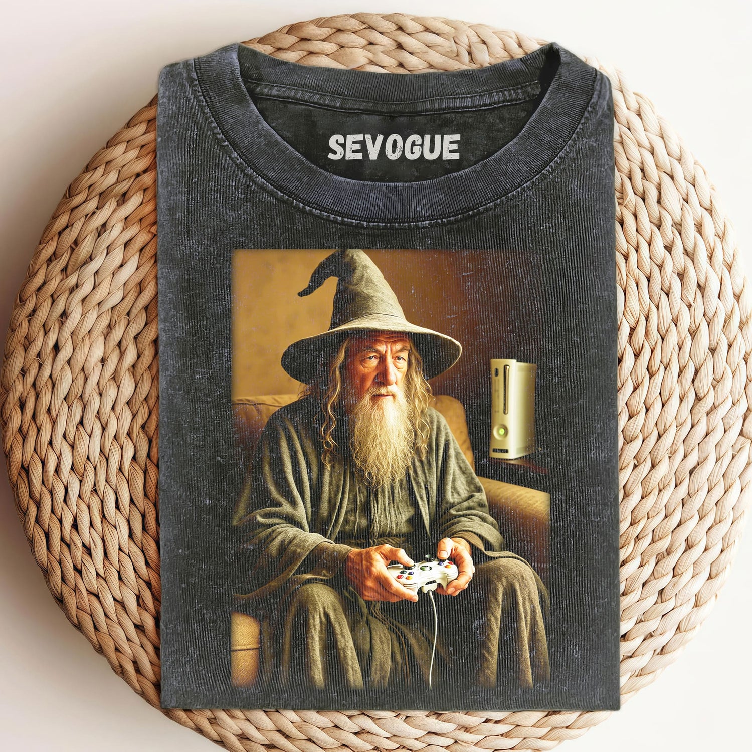 Gandalf Holding A Game Controller Unisex Tee, Sweatshirt & Hoodie