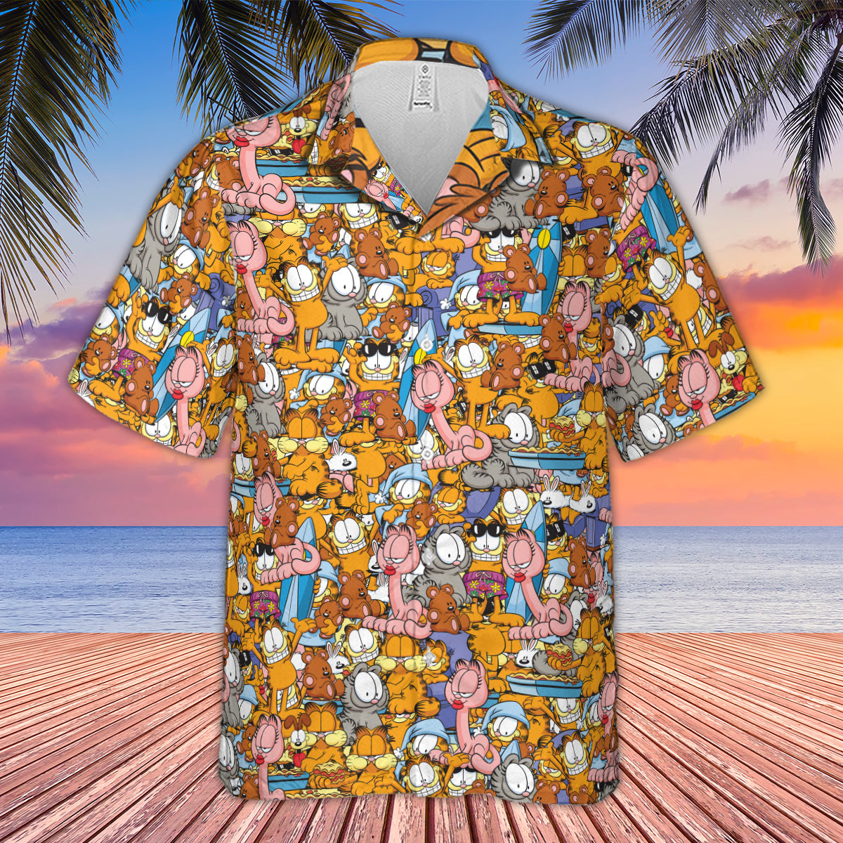 Garfield and Friends Hawaiian Shirt