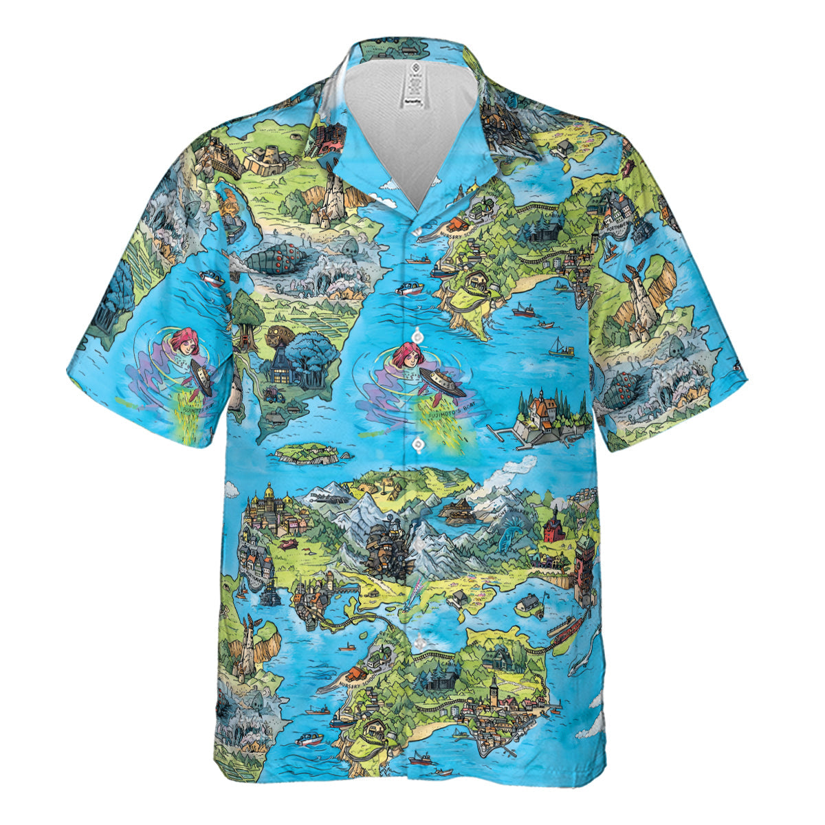 Ghibli Land Hawaiian Shirt