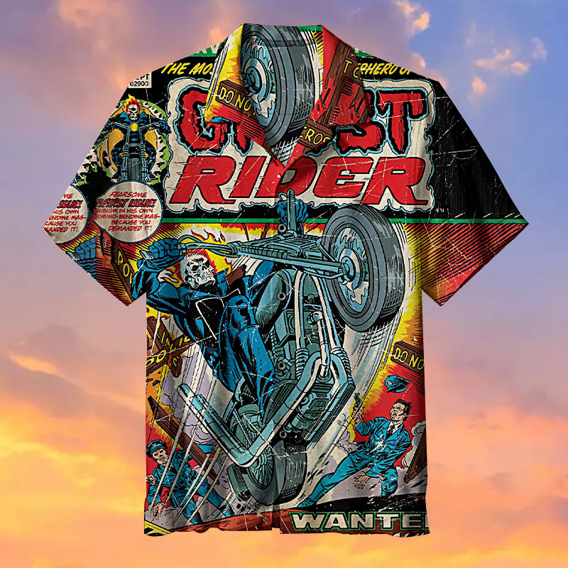 Ghost Rider Universal Hawaiian Shirt