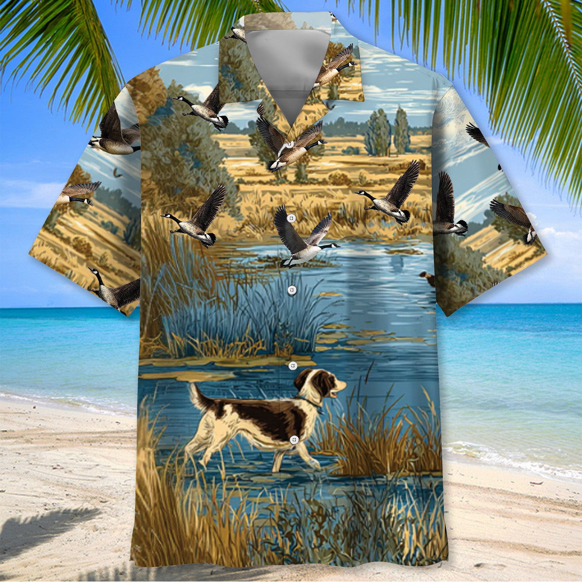Goose Hunting Art Hawaiian Shirt