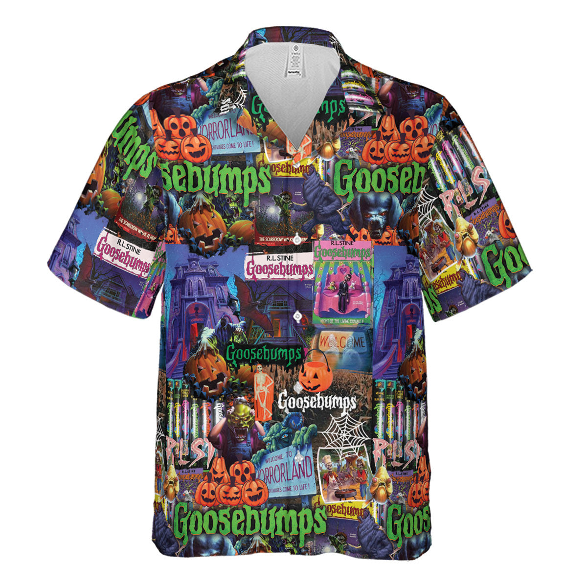 Goosebumps Pattern Hawaiian Shirt