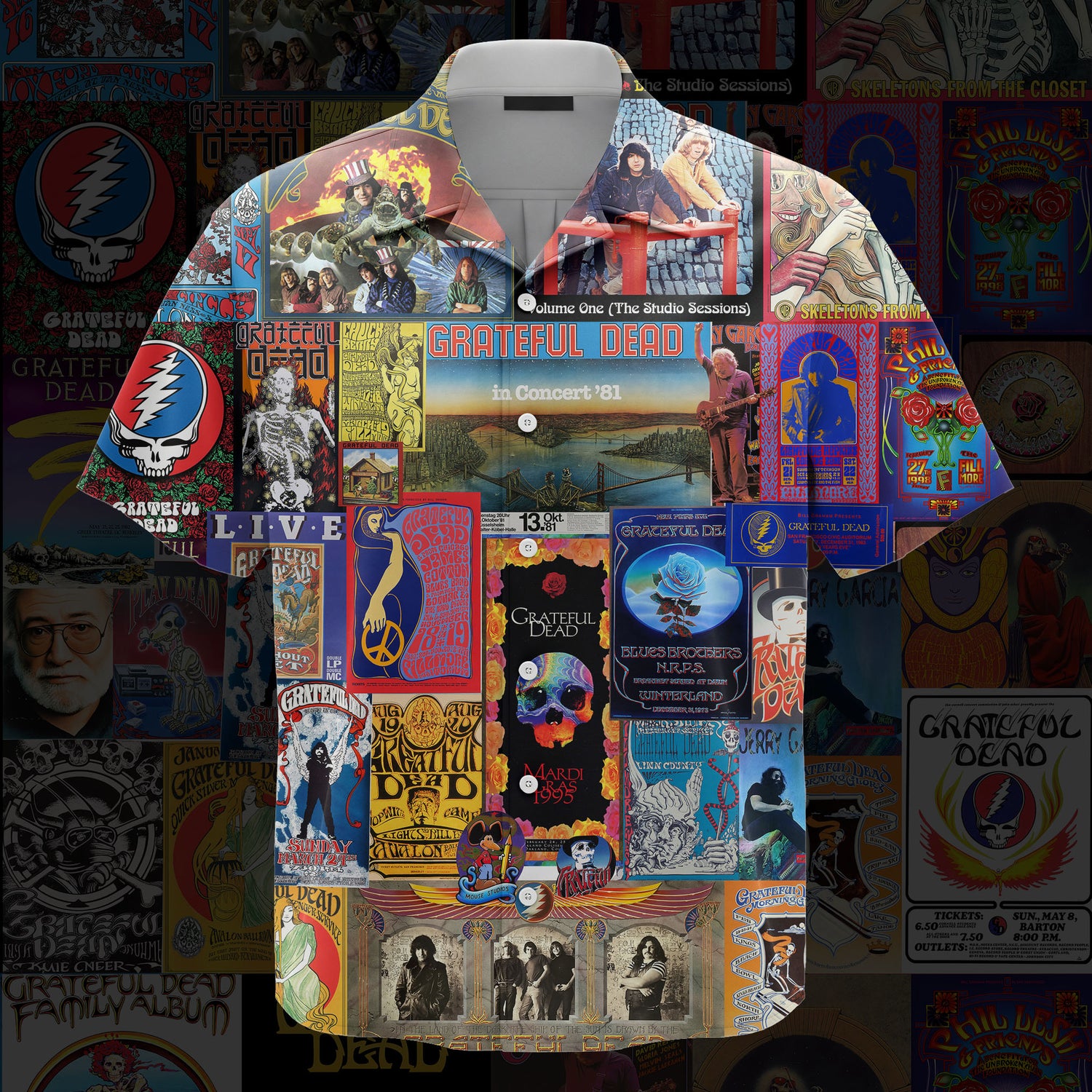 Grateful Dead Band Hawaiian Shirt