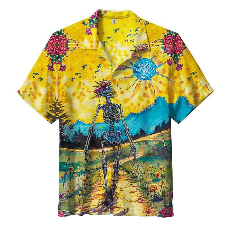 Grateful Dead -The  Scarlet Begonias -Fire on the Mountain |  Hawaiian Shirt