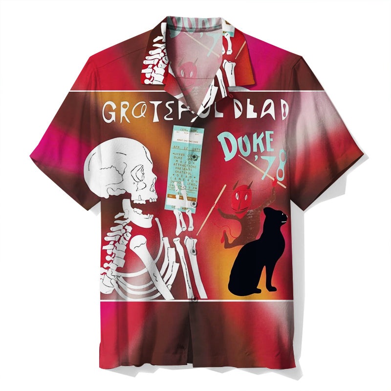 Grateful Dead: Duke '78 Vinyl  Unisex Hawaiian Shirt