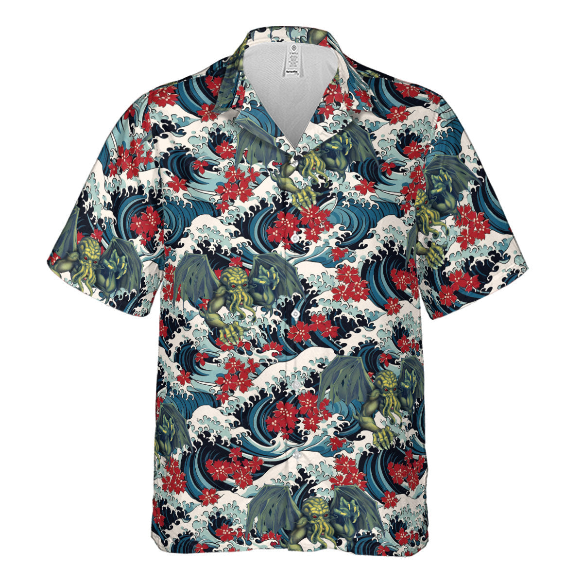 Great Waves Cthulhu Hawaiian Shirt