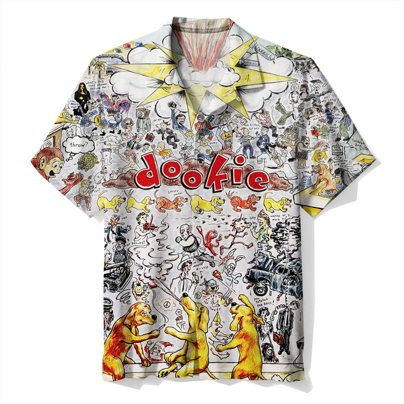 Green Day 3 Dookie Unisex Hawaiian Shirt