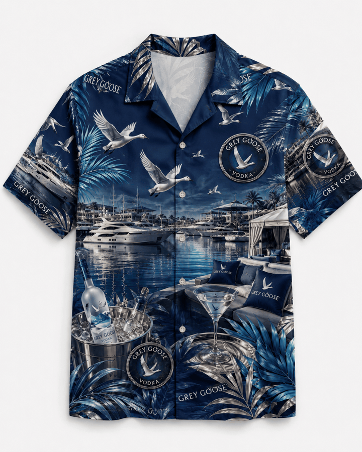Grey Goose Luxury Marina Hawaiian Shirt