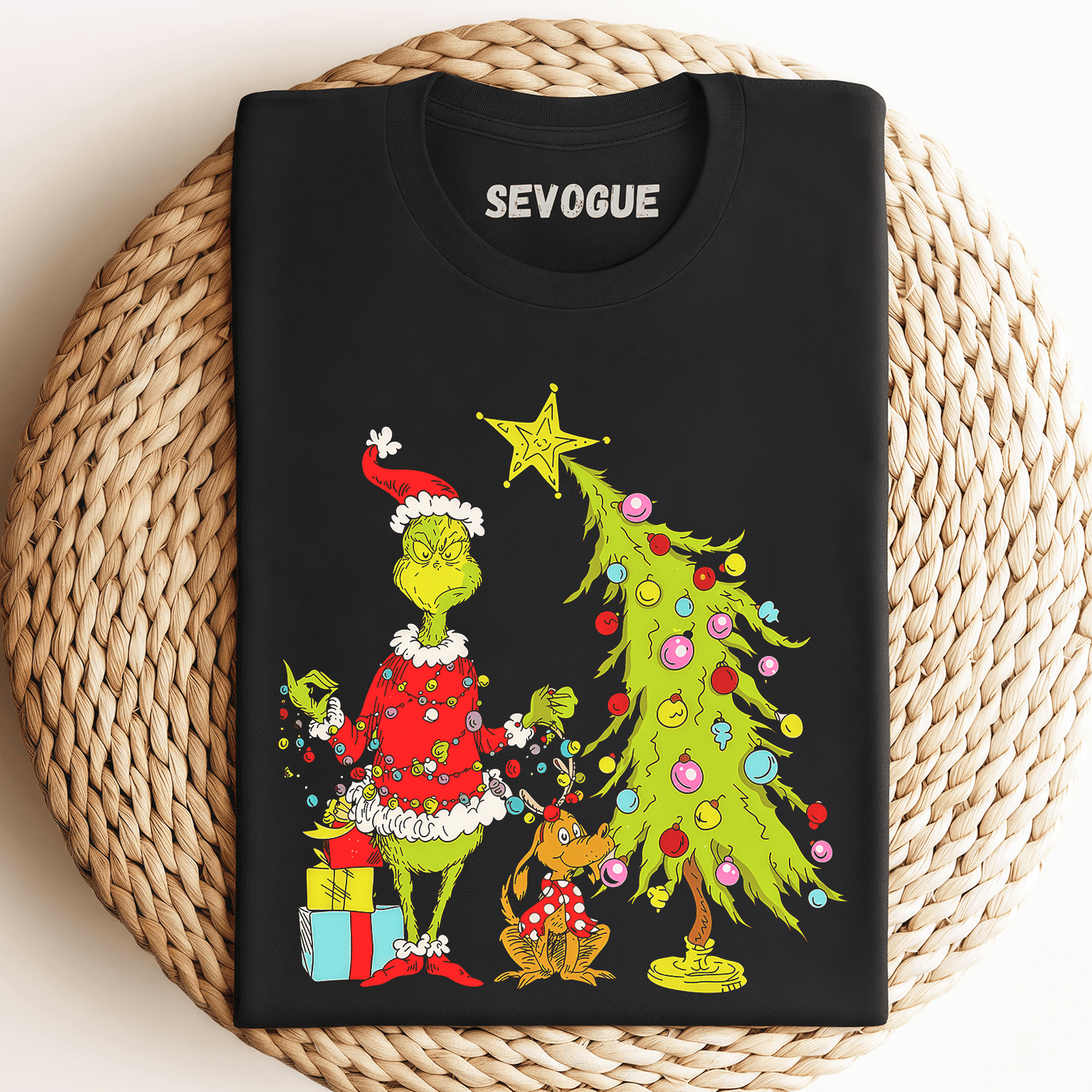 Grinch Christmas Tree Unisex Tee, Sweatshirt & Hoodie