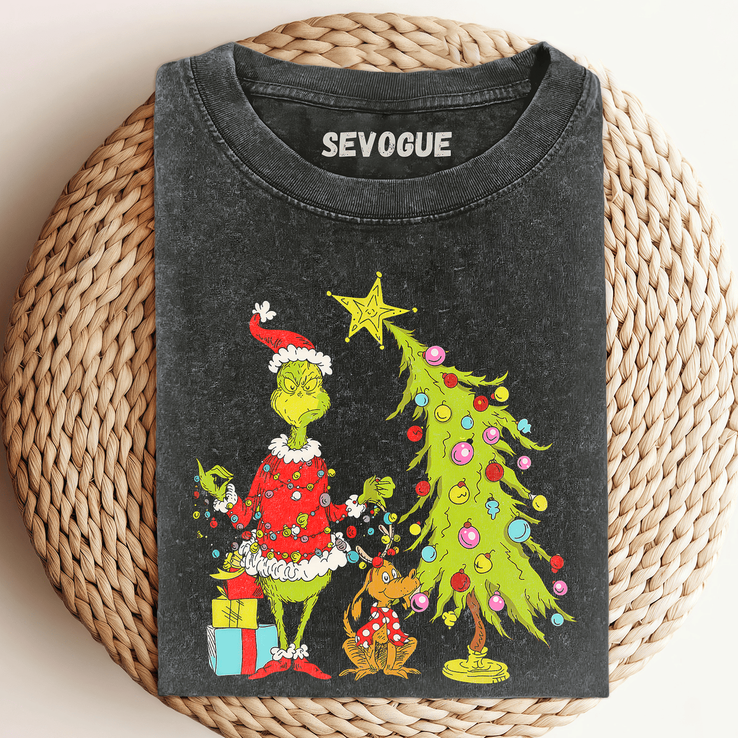 Grinch Christmas Tree Unisex Tee, Sweatshirt & Hoodie