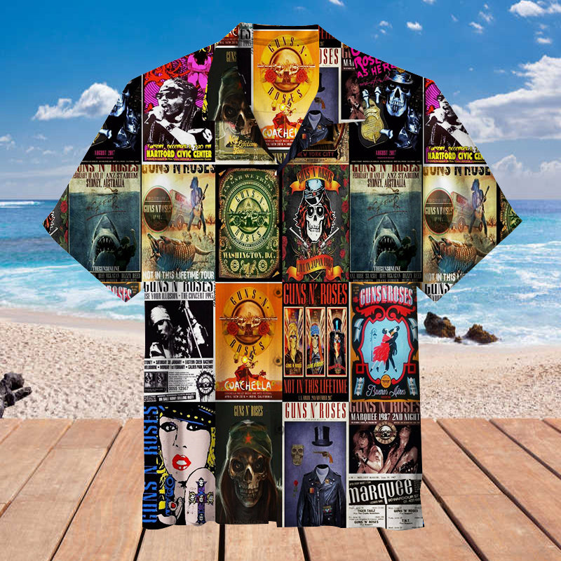 Guns N' Roses Universal Hawaiian Shirt