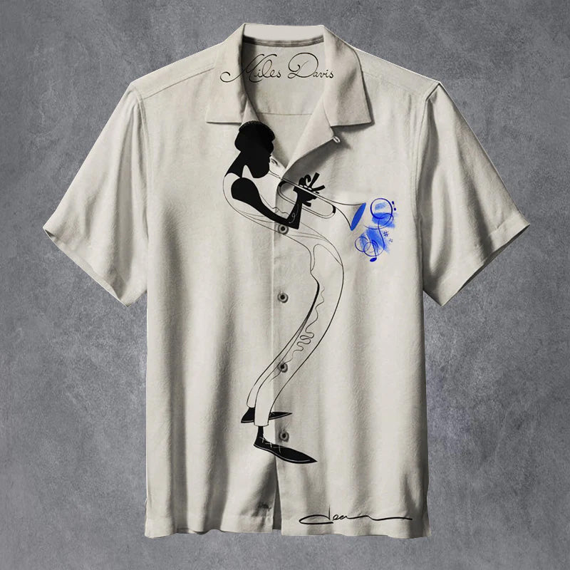 Miles Davis Unisex Hawaiian Shirt